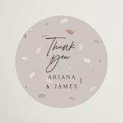 "the arch" - Wedding Favor Stickers in Stone by Elly - Front