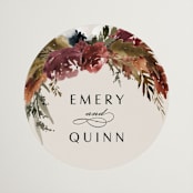 "poetique" - Wedding Favor Stickers in Autumn by Kate Ahn - Front