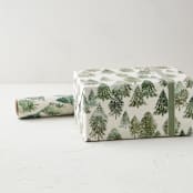 "Snowy Forest" - Wrapping Paper Roll in Spruce by Creo Study