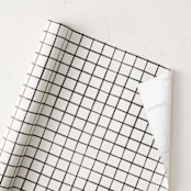 "Modern Grid" - Wrapping Paper Roll in Ink by Corinne Malesic