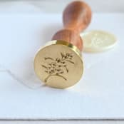 "Snowberries- Wax Seal Stamp- 25mm" - Wax Seal Stamps in multicolor by Inkspiringletters