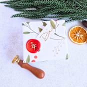 "Snowberries- Wax Seal Stamp- 25mm" - Wax Seal Stamps in multicolor by Inkspiringletters