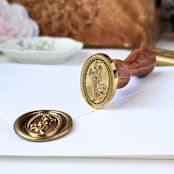 "Lady Justice- 25mm Wax Seal Stamp" - Wax Seal Stamps in brass by Inkspiringletters