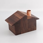"Alpine Chalet- Large" - Christmas Decorations in brown by Ann Nygard