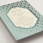 "Aatreya" - Customizable Foil-pressed Mehndi Invitations in Green by Pati Cascino.