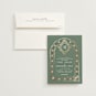 "Princess" - Customizable Foil-pressed Wedding Invitations in Green by Claudia Orengo.