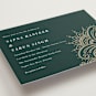 "Engraved Paisley" - Customizable Wedding Invitations in Green by Oma N. Ramkhelawan.