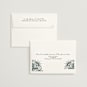 "Engraved Paisley" - Customizable Wedding Invitations in Green by Oma N. Ramkhelawan.