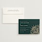 "Engraved Paisley" - Customizable Wedding Invitations in Green by Oma N. Ramkhelawan.