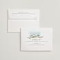 "As if a Dream" - Customizable Folded Wedding Thank You Cards in White by Pine Street Creative.