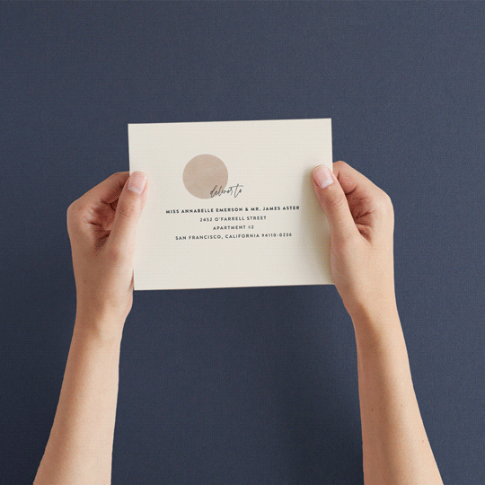 "Eclipse" - Savvy Wedding Invitations in Blush by Sara Hicks Malone - How it works