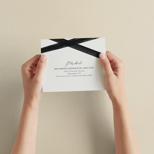 "Inky" - Savvy Wedding Invitations in Onyx by Inkblot Design - How it works