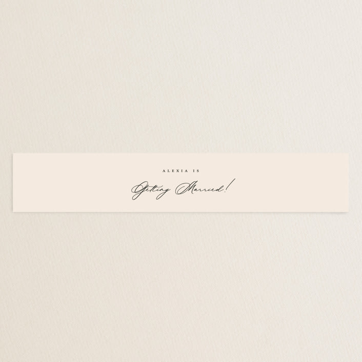 "Elegant Side" - Bridal Shower in Buttercream by Carolyn MacLaren - Front