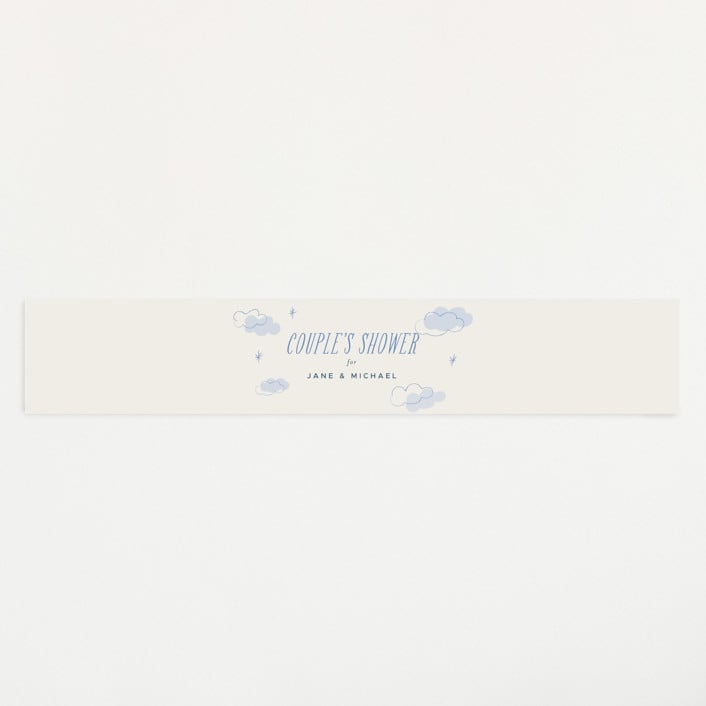 "Fly With Me" - Baby Shower Belly Bands in Sky by Vera Lim - Front