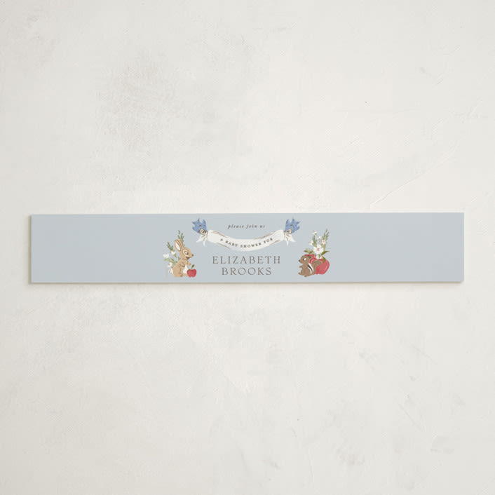 "Disney's Snow White Someday" - Baby Shower Belly Bands in Blue Skies by Erin L. Wilson - Front