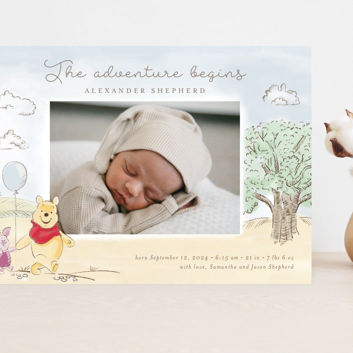 "Winnie Adventure" - Birth Announcements in Sand by frau brandt - Front