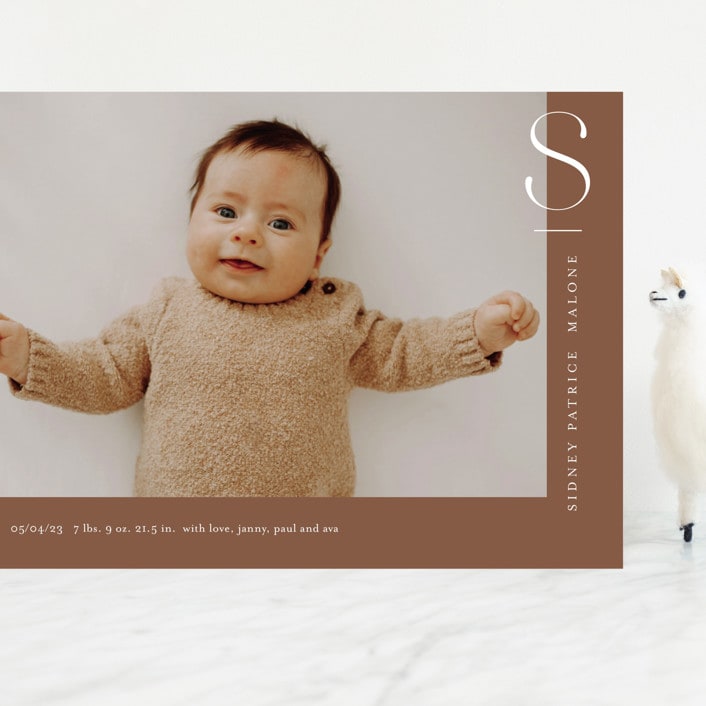 "fresh air" - Birth Announcements in Rust by Stacey Meacham - Front