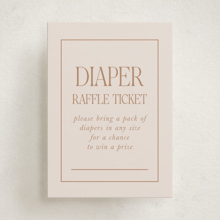 "Waiting for a sibling" - Baby Shower Mini Insert Cards in Sea Fog by Erin Kessler - Front