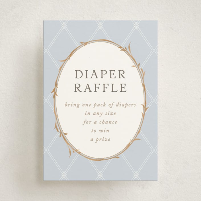"Disney's Snow White Someday" - Baby Shower Mini Insert Cards in Blue Skies by Erin L. Wilson - Front