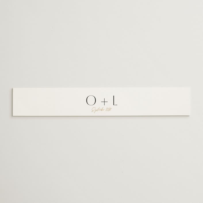"love love love" - Belly Bands in Onyx by Robert and Stella - Assembled with Invitation