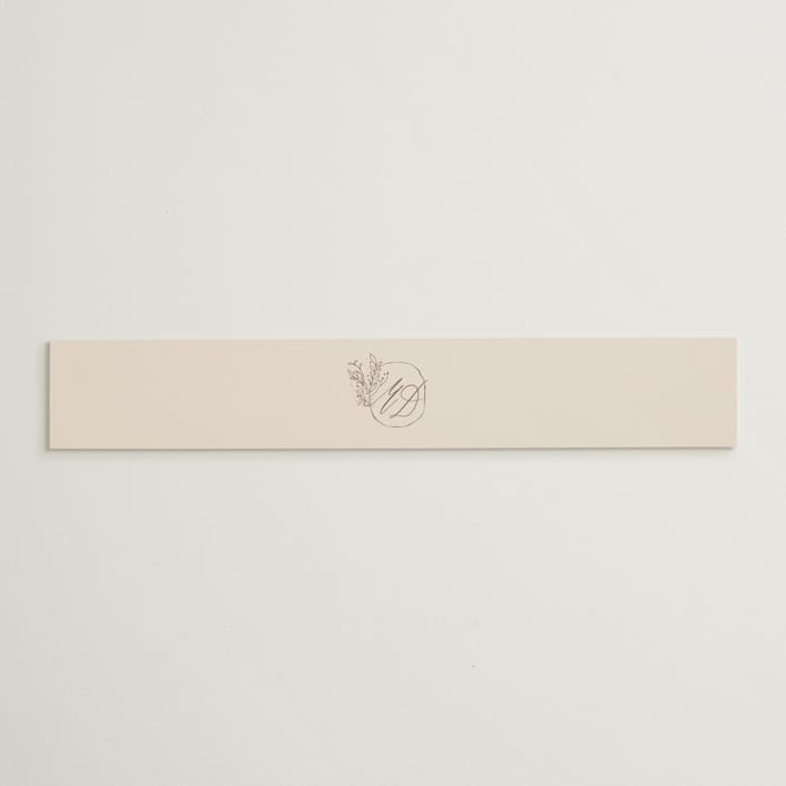 "Delicate monogram" - Belly Bands in Blush by Lucrecia Caporale - Assembled with Invitation