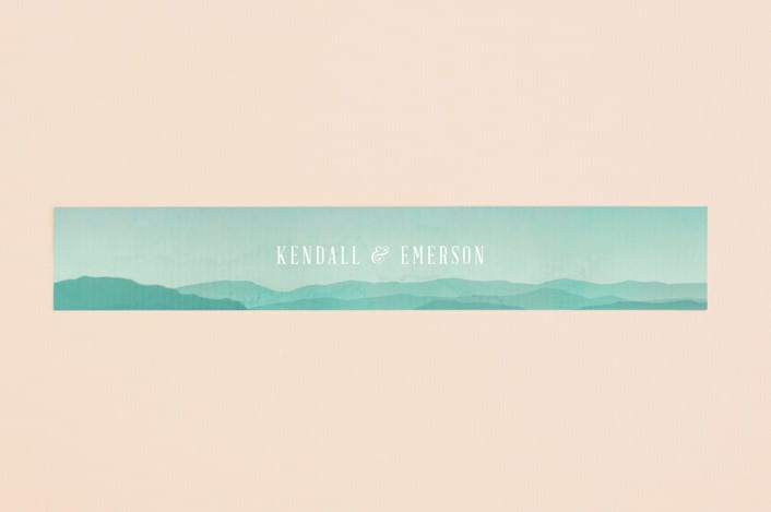 "Misty Mountain Range" - Belly Bands in Sky by Kelly Schmidt - Assembled with Invitation