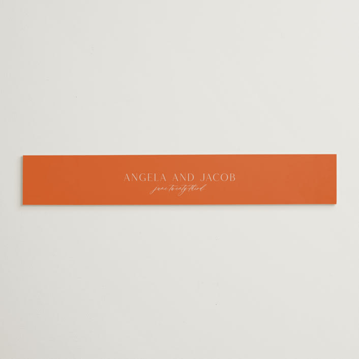 "ampersand names" - Belly Bands in Carrot by Lori Wemple - Assembled with Invitation