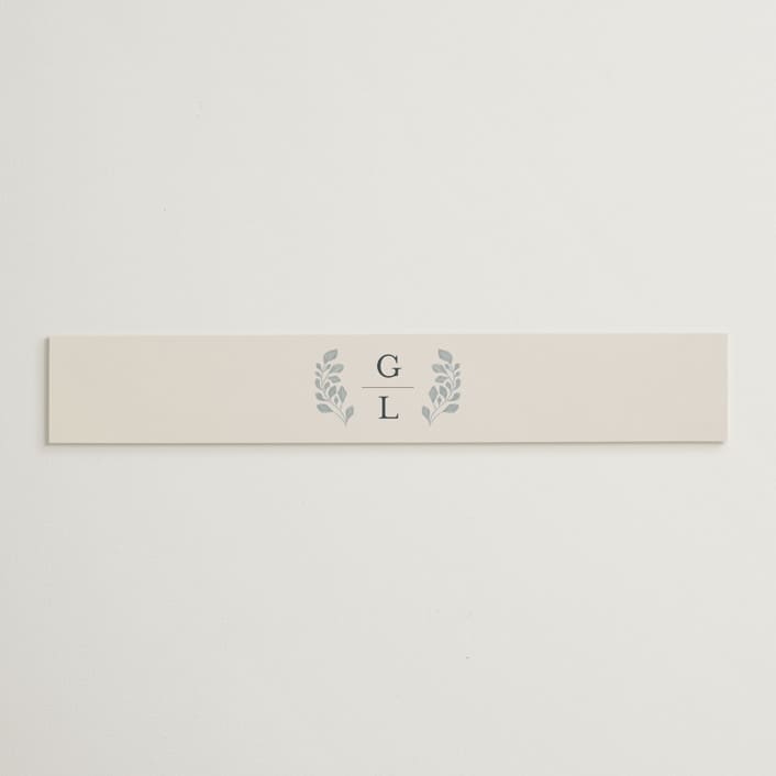 "Embroidered" - Belly Bands in Dusty Blue by Jen Owens - Assembled with Invitation
