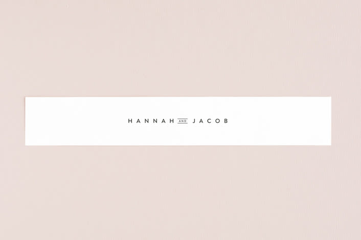 "Elegantly Framed" - Belly Bands in Blanc by Stacey Meacham - Assembled with Invitation