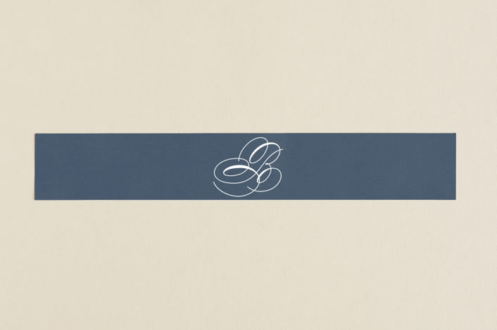 "Fresh Monogram" - Belly Bands in Latte by Lauren Chism - Assembled with Invitation