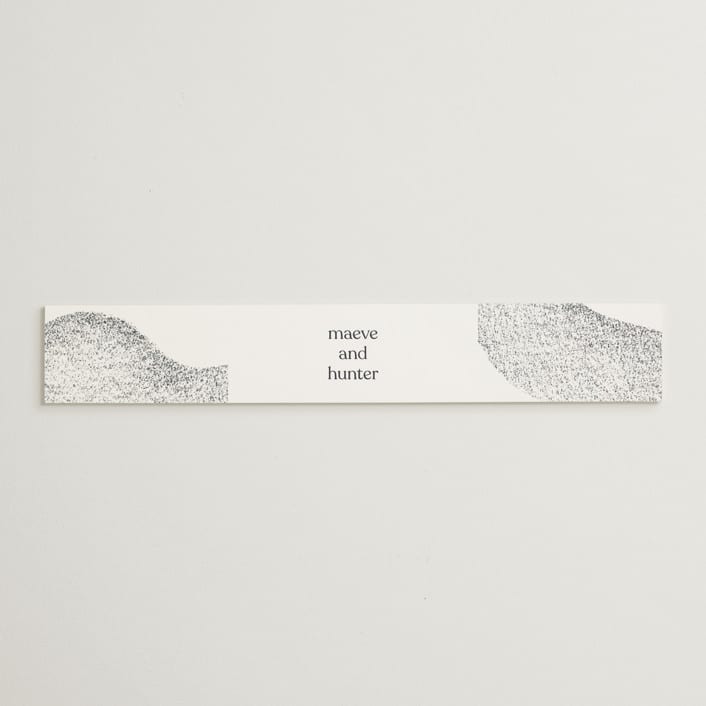 "Memo" - Belly Bands in Charcoal by Blustery August - Assembled with Invitation
