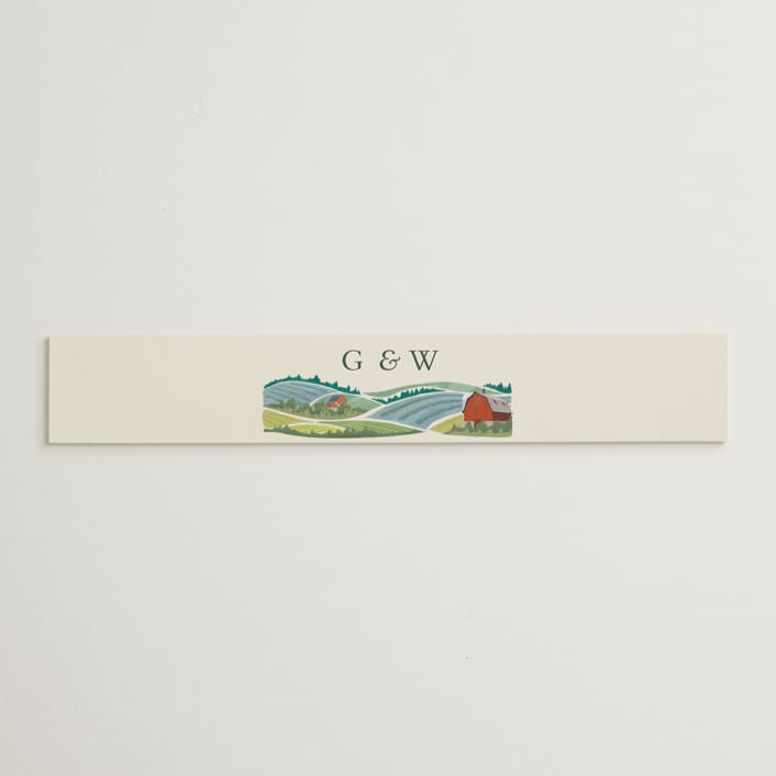 "Farm and Field" - Belly Bands in Barn by Paper Sun Studio - Assembled with Invitation