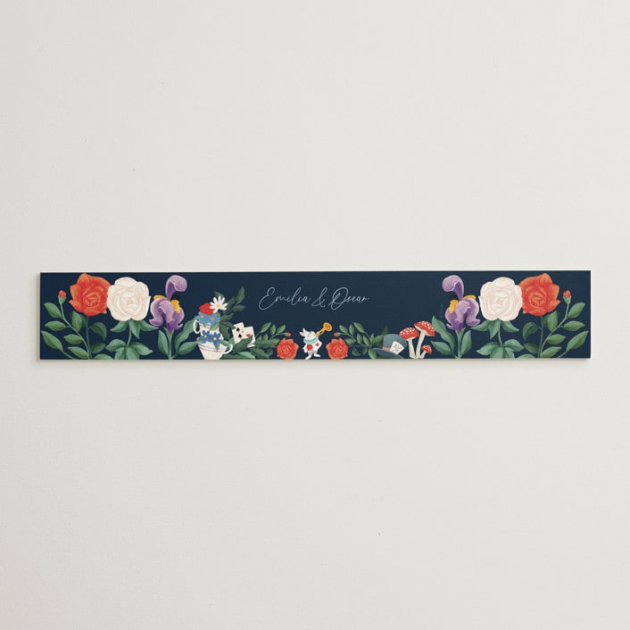 "Disney's Alice In Wonderland Garden Tea Party" - Belly Bands in Evening by Elly - Assembled with Invitation