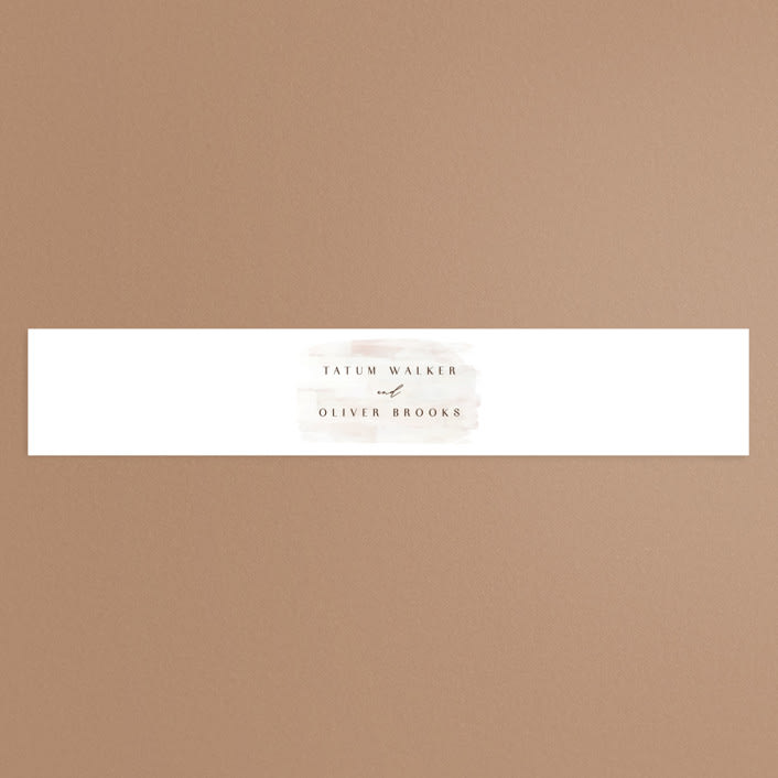 "Ethereal Display" - Belly Bands in Blushing by Hooray Creative - Assembled with Invitation