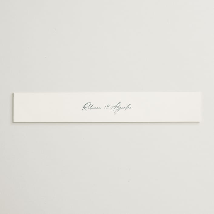"Tidal Wave" - Belly Bands in Aqua by Hooray Creative - Assembled with Invitation