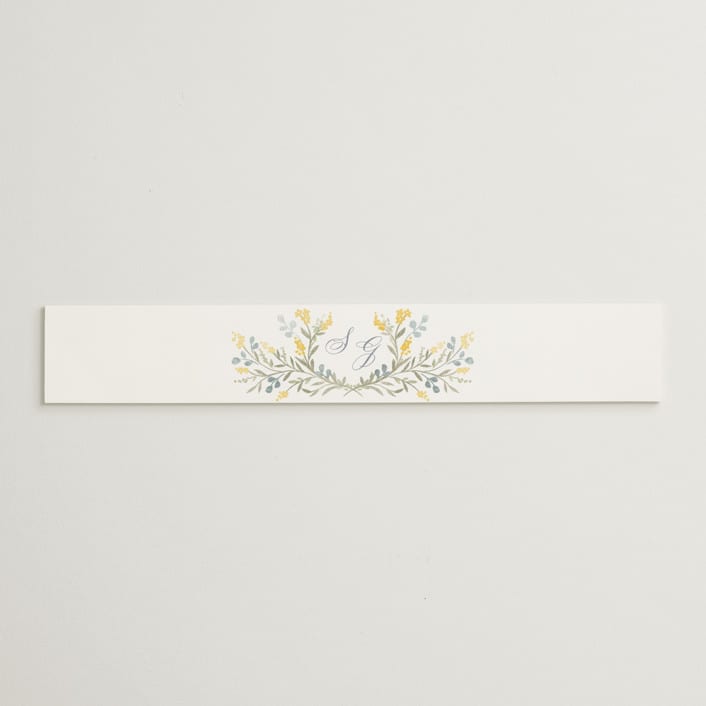 "Monogrammed" - Belly Bands in Spring by Petra Kern - Assembled with Invitation