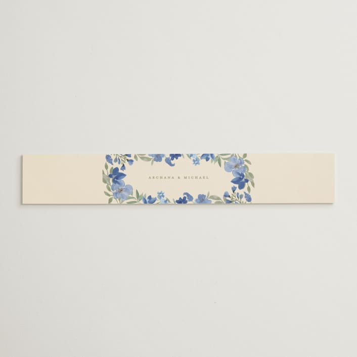 "Nilgiri" - Belly Bands in Blueberry by Creo Study - Assembled with Invitation
