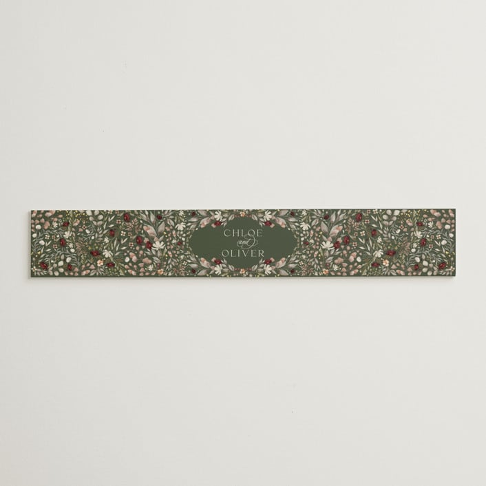 "fleur sauvage" - Belly Bands in Vert by Erin Deegan - Assembled with Invitation