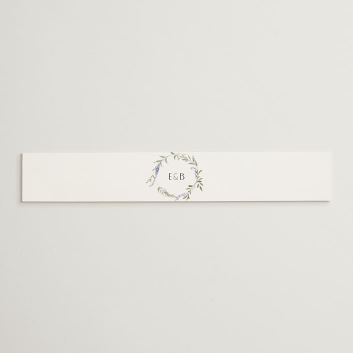 "Enchanted Evening" - Belly Bands in Lavender by Design Lotus - Assembled with Invitation