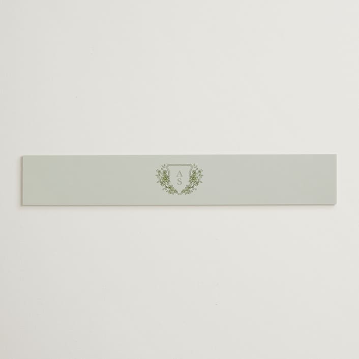 "watercolor flowers crest" - Belly Bands in Moss by Cass Loh - Assembled with Invitation