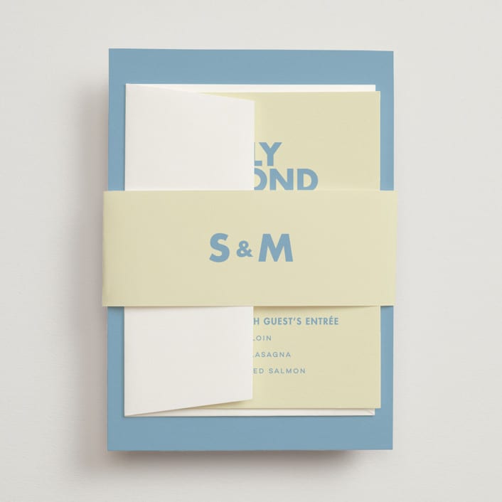 "Sienna" - Belly Bands in Skyblue by Ellen Schlegelmilch - Assembled with Invitation