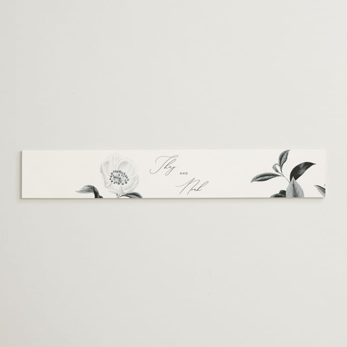 "la noce" - Belly Bands in Ink by Design Lotus - Assembled with Invitation