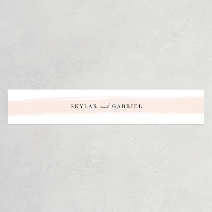 "Single Swath" - Belly Bands in Blush by Angela Marzuki - Assembled with Invitation