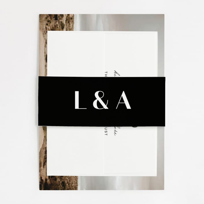 "type" - Belly Bands in Onyx by Lauren Chism - Assembled with Invitation