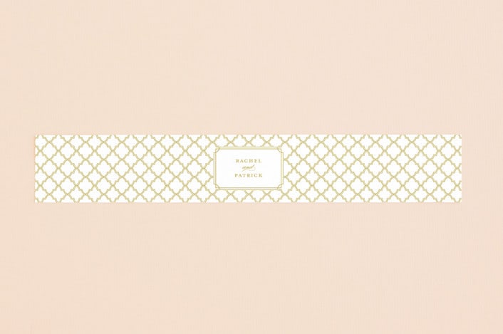 "Luxe Border" - Belly Bands in Gold by Sarah Brown - Assembled with Invitation