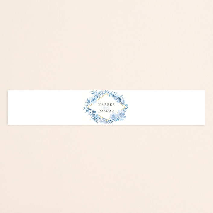 "Poetic Blue" - Belly Bands in Sky by Qing Ji - Assembled with Invitation