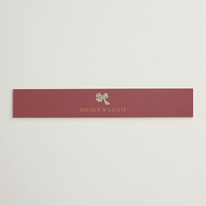 "Ruban en Fleur" - Belly Bands in Rose by Itsy Belle Studio - Assembled with Invitation