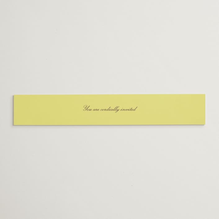 "Campania" - Belly Bands in Limone by Megan Davis - Assembled with Invitation