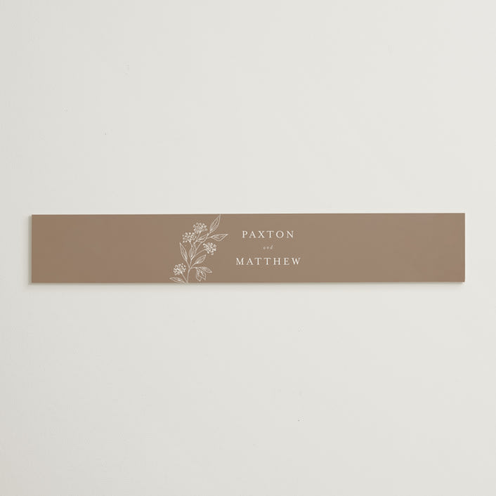 "Monogrammed" - Belly Bands in Taupe by Chris Griffith - Assembled with Invitation