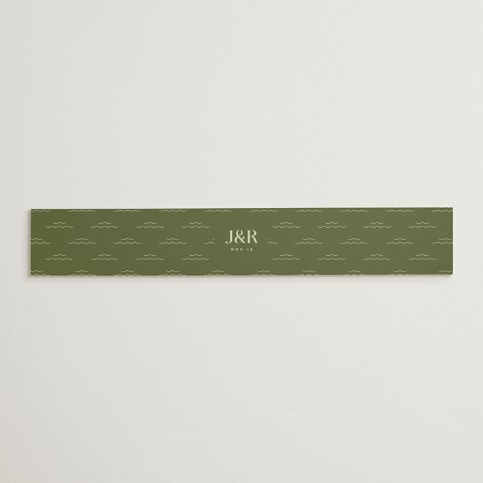 "News!" - Belly Bands in Kiwi by Claudia Orengo - Assembled with Invitation